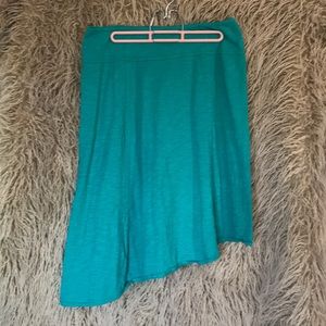 PrAna asymmetrical teal skirt size m